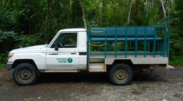 At Canopy Camp we have a specially modified vehicle to offer you the best views of the birdlife of the Darién